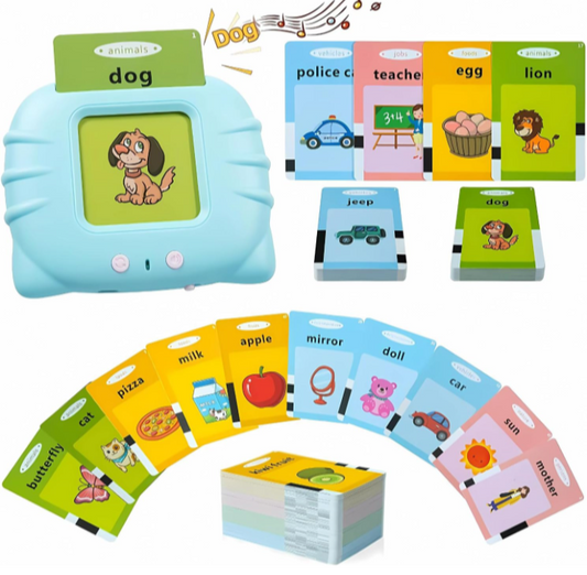 "BrightWords Dual-Sided Flash Cards – Rechargeable Educational Toy for Kids"