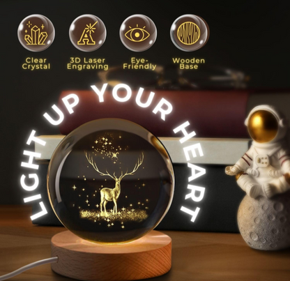 3D Crystal Lamp Ball(Assorted Design)